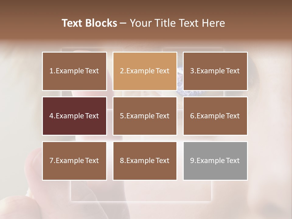 A Finger Print Being Compared To An Iris Scan. PowerPoint Template