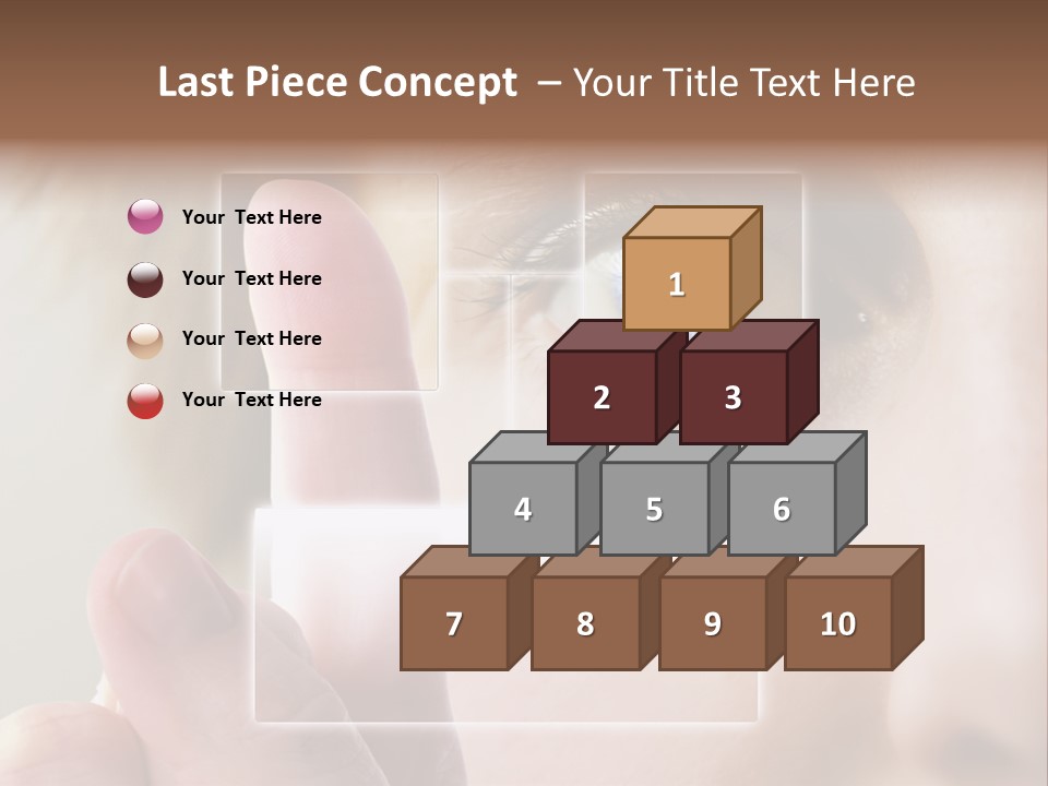 A Finger Print Being Compared To An Iris Scan. PowerPoint Template