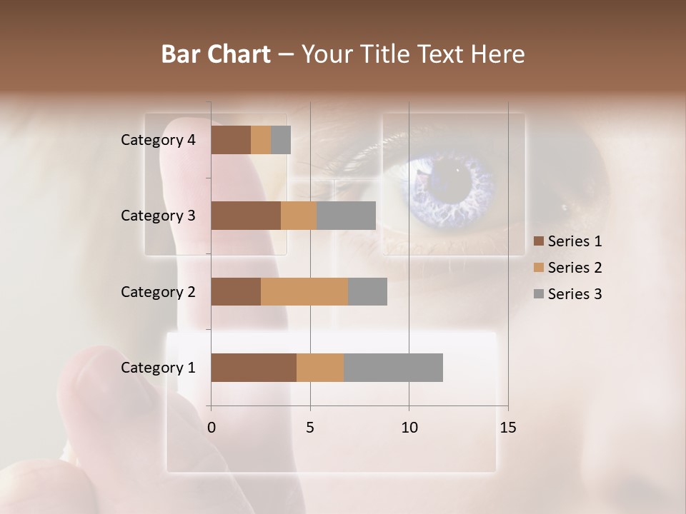 A Finger Print Being Compared To An Iris Scan. PowerPoint Template