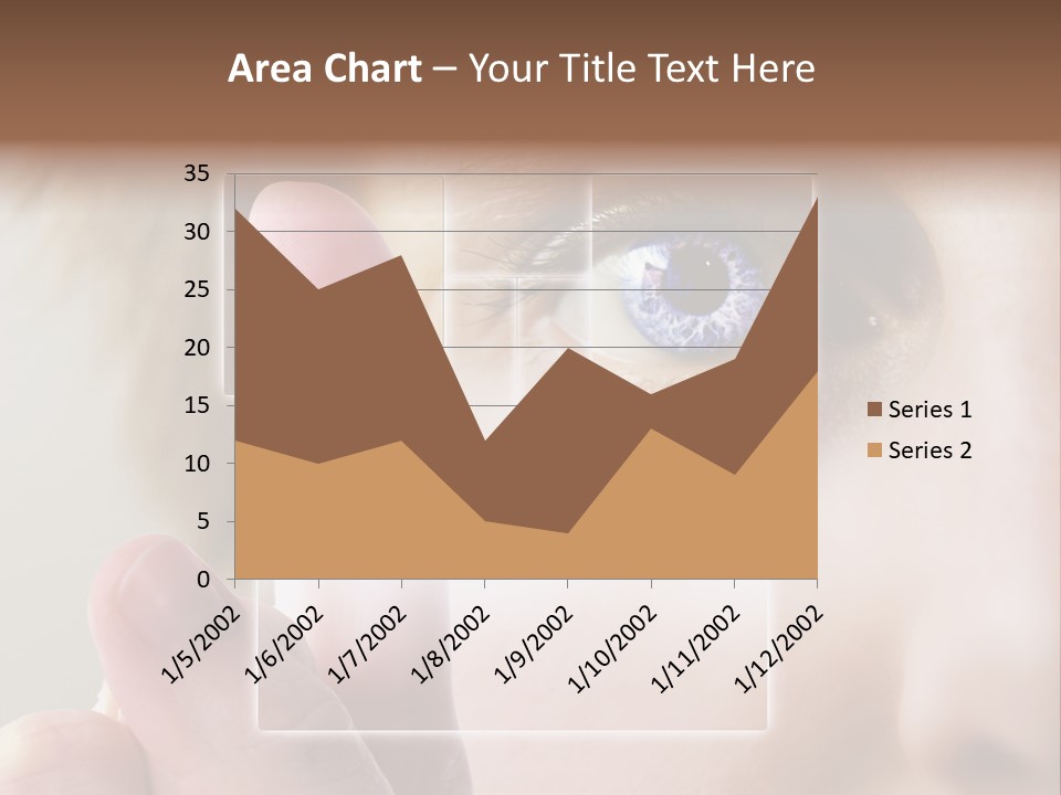 A Finger Print Being Compared To An Iris Scan. PowerPoint Template