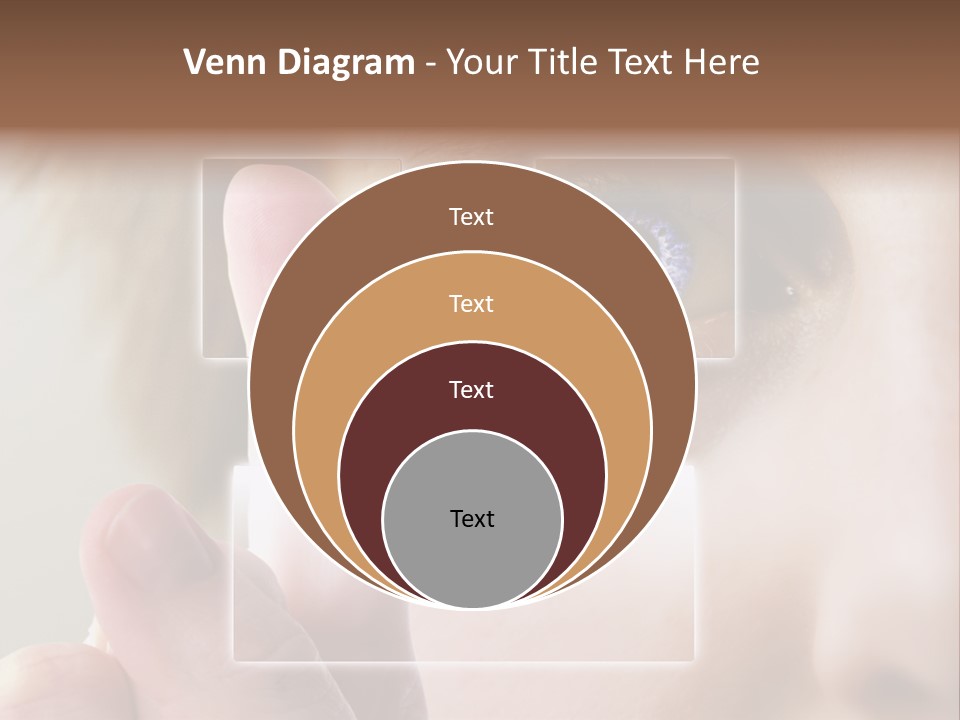 A Finger Print Being Compared To An Iris Scan. PowerPoint Template