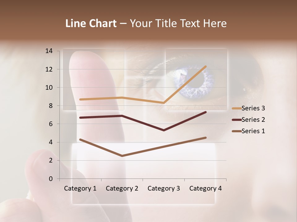 A Finger Print Being Compared To An Iris Scan. PowerPoint Template