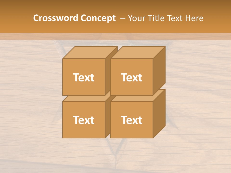 Star Of David, Carved In Wood. PowerPoint Template