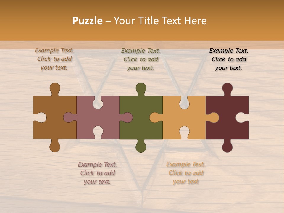 Star Of David, Carved In Wood. PowerPoint Template