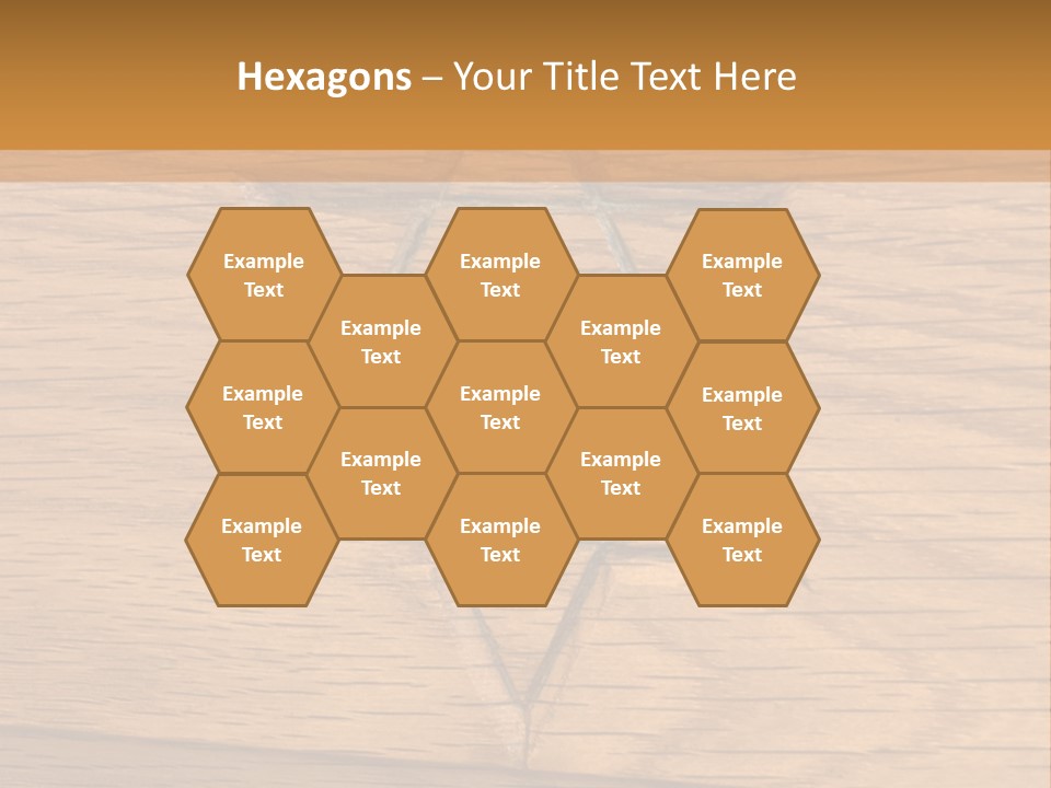 Star Of David, Carved In Wood. PowerPoint Template