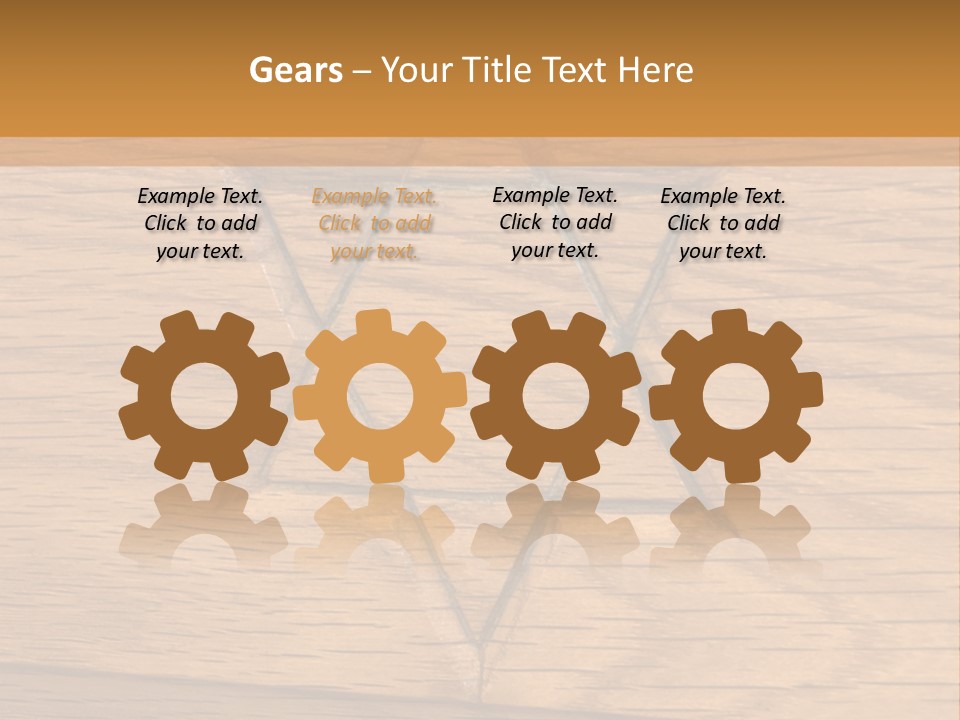 Star Of David, Carved In Wood. PowerPoint Template