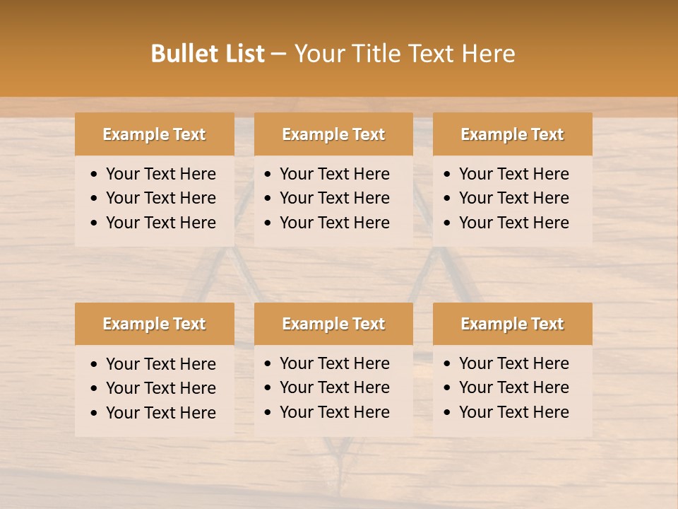 Star Of David, Carved In Wood. PowerPoint Template