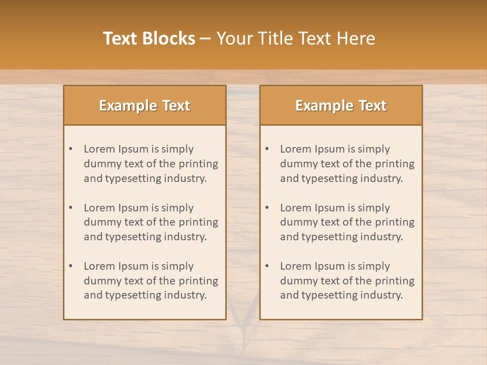 Star Of David, Carved In Wood. PowerPoint Template