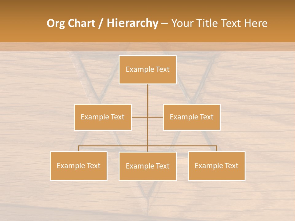 Star Of David, Carved In Wood. PowerPoint Template