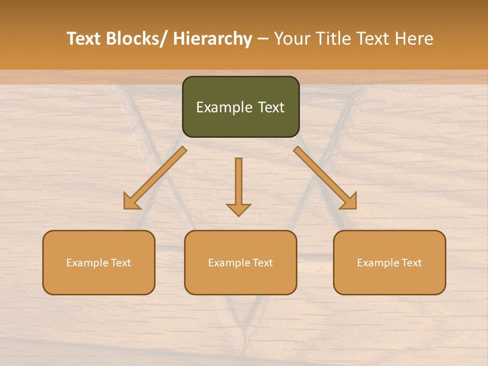 Star Of David, Carved In Wood. PowerPoint Template