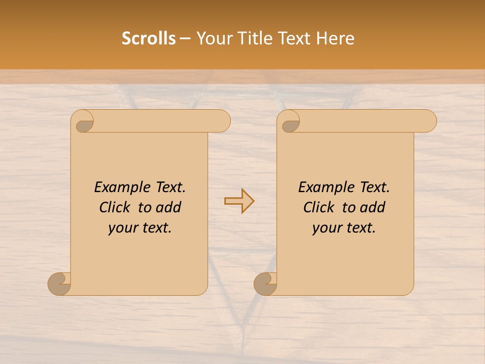 Star Of David, Carved In Wood. PowerPoint Template