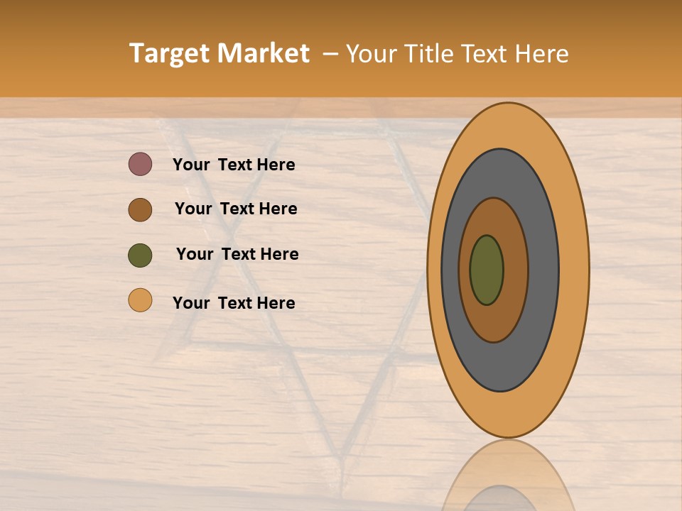 Star Of David, Carved In Wood. PowerPoint Template