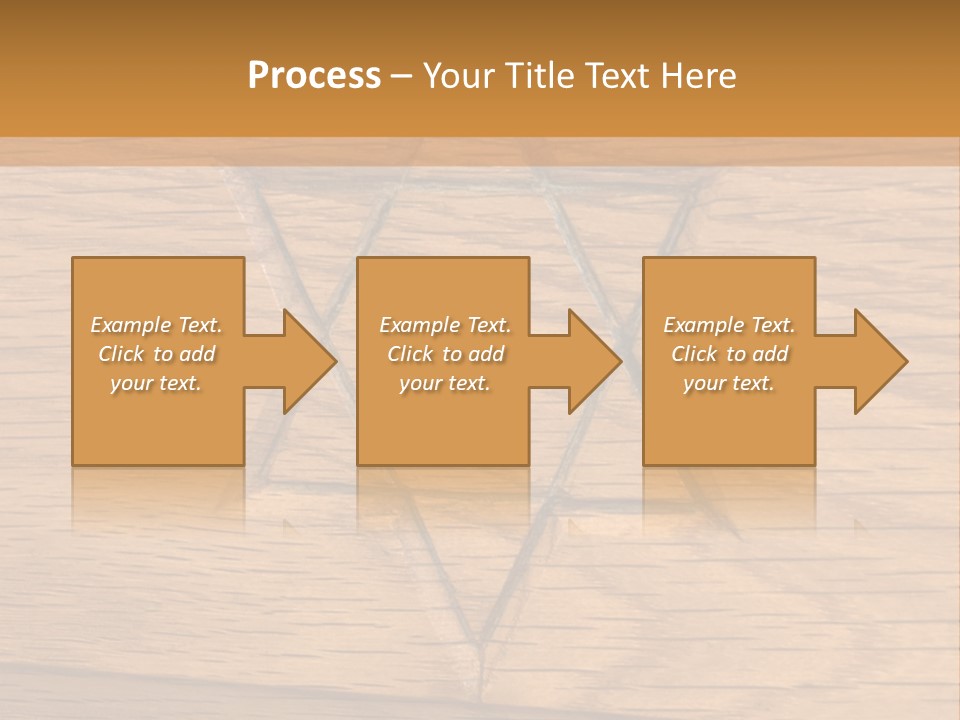 Star Of David, Carved In Wood. PowerPoint Template