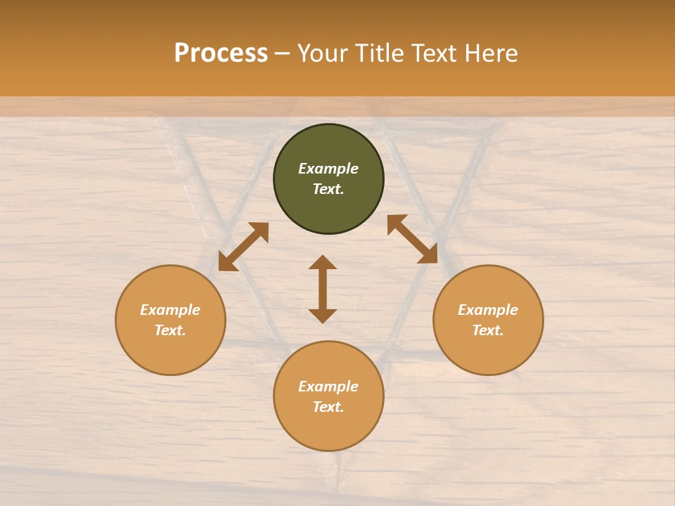 Star Of David, Carved In Wood. PowerPoint Template