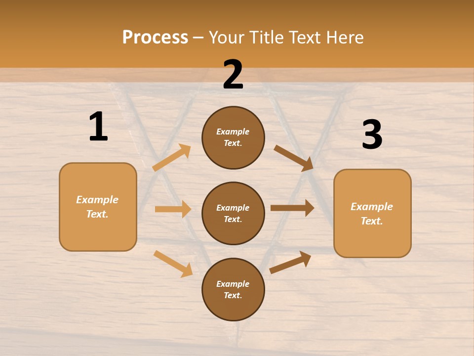 Star Of David, Carved In Wood. PowerPoint Template