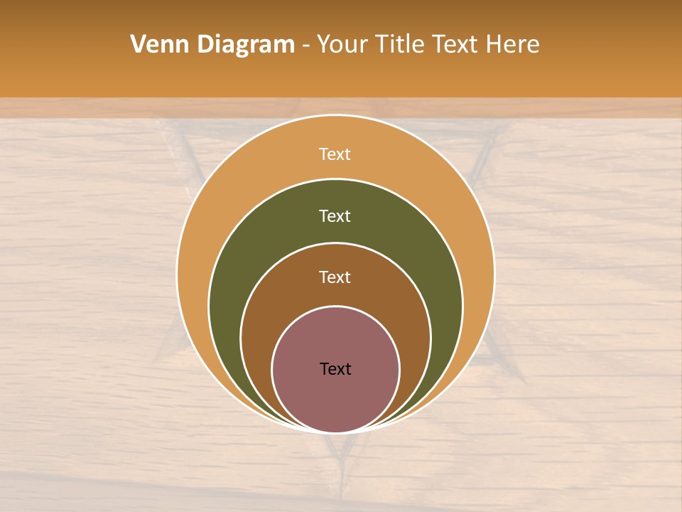 Star Of David, Carved In Wood. PowerPoint Template