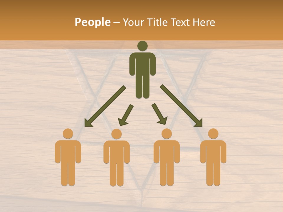 Star Of David, Carved In Wood. PowerPoint Template