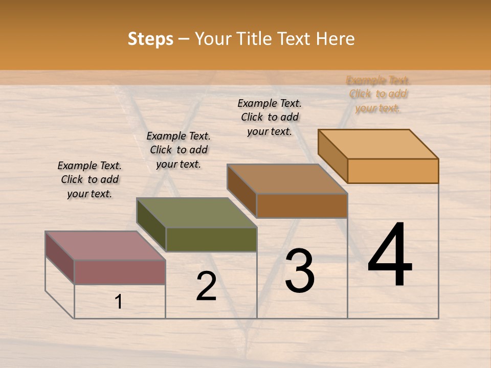 Star Of David, Carved In Wood. PowerPoint Template