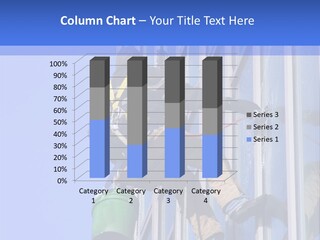 Washing Windows In Downtown Chicago. PowerPoint Template