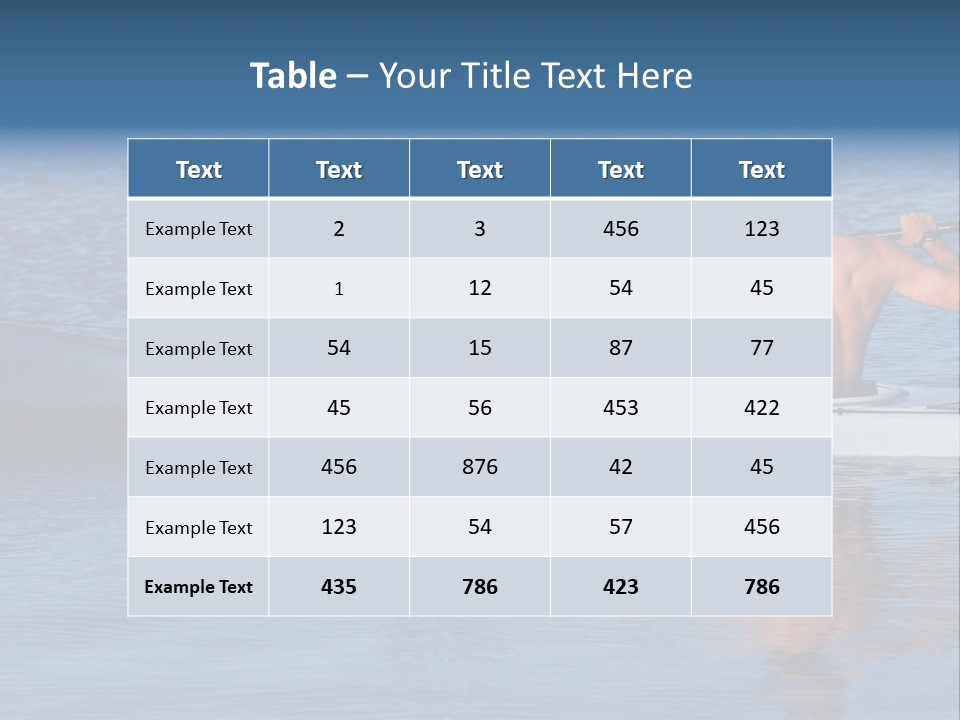 An Athletic Young Male Kayaker With Bare Upper Body Is Paddling Off Into Calm Blue Waters Of Mission Bay, San Diego, California. PowerPoint Template