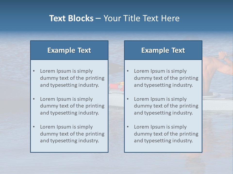 An Athletic Young Male Kayaker With Bare Upper Body Is Paddling Off Into Calm Blue Waters Of Mission Bay, San Diego, California. PowerPoint Template