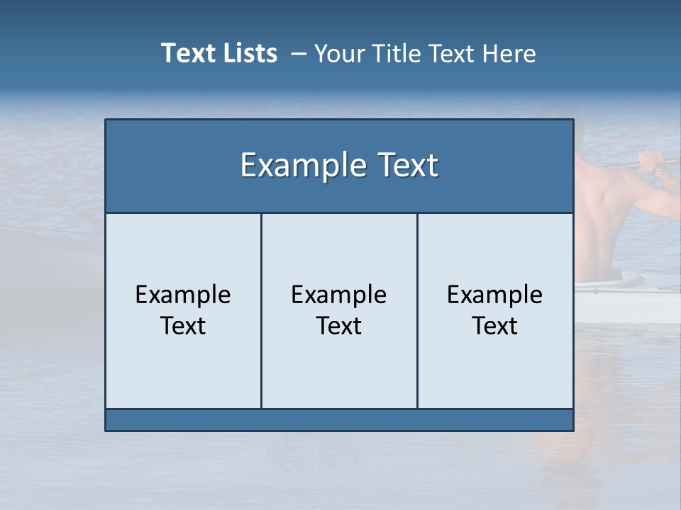 An Athletic Young Male Kayaker With Bare Upper Body Is Paddling Off Into Calm Blue Waters Of Mission Bay, San Diego, California. PowerPoint Template