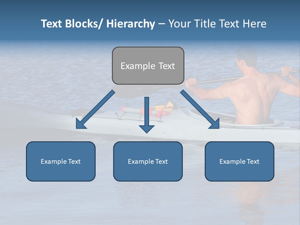 An Athletic Young Male Kayaker With Bare Upper Body Is Paddling Off Into Calm Blue Waters Of Mission Bay, San Diego, California. PowerPoint Template
