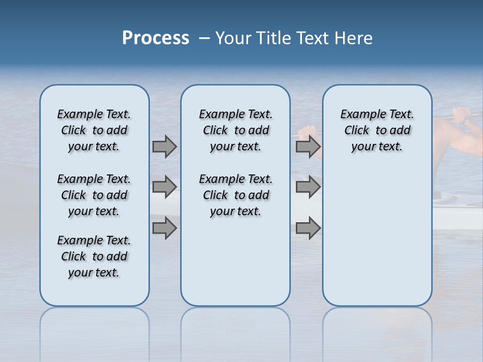 An Athletic Young Male Kayaker With Bare Upper Body Is Paddling Off Into Calm Blue Waters Of Mission Bay, San Diego, California. PowerPoint Template