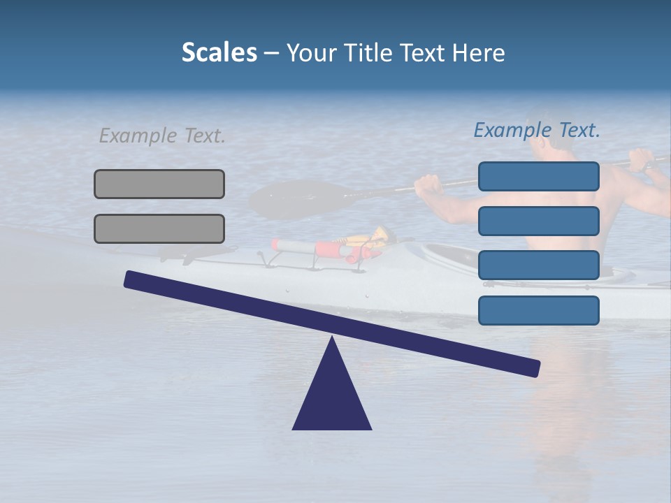 An Athletic Young Male Kayaker With Bare Upper Body Is Paddling Off Into Calm Blue Waters Of Mission Bay, San Diego, California. PowerPoint Template