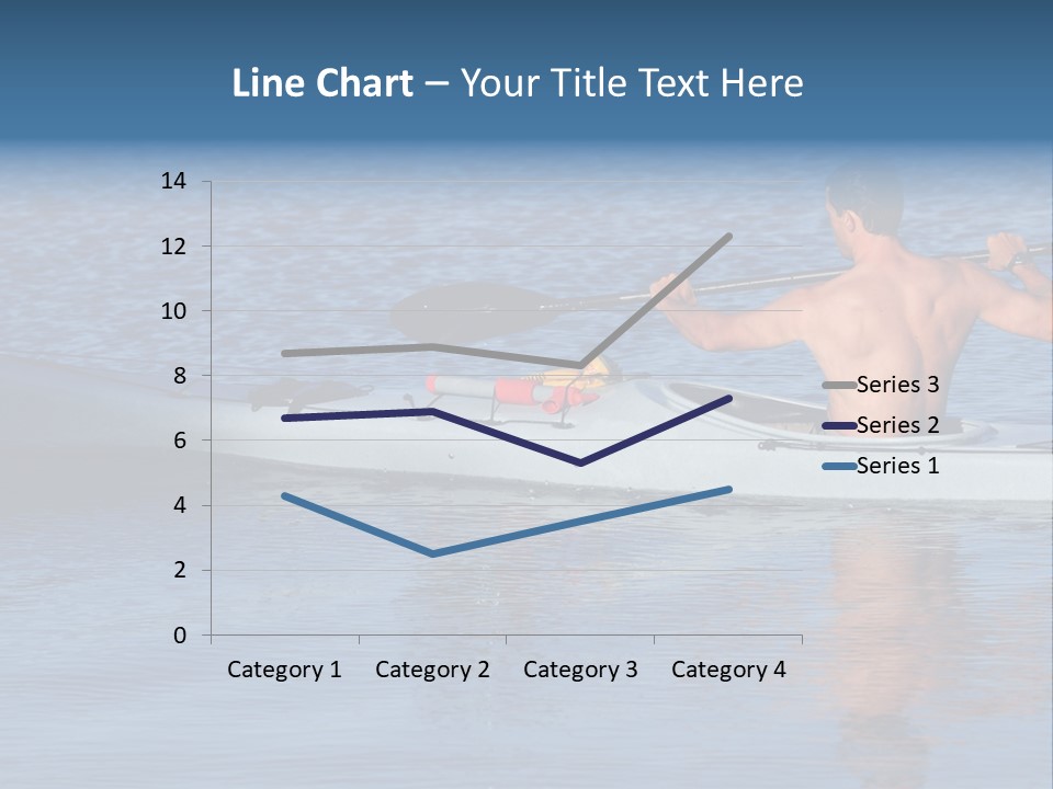 An Athletic Young Male Kayaker With Bare Upper Body Is Paddling Off Into Calm Blue Waters Of Mission Bay, San Diego, California. PowerPoint Template
