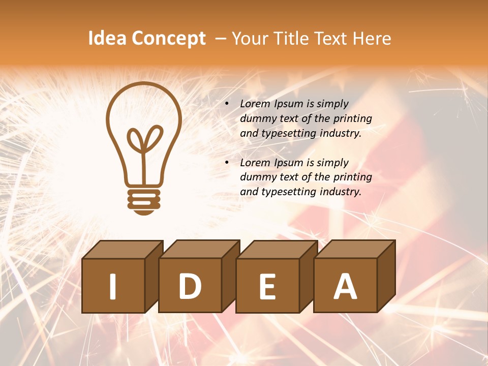 Fire Works - Celebration PowerPoint Template