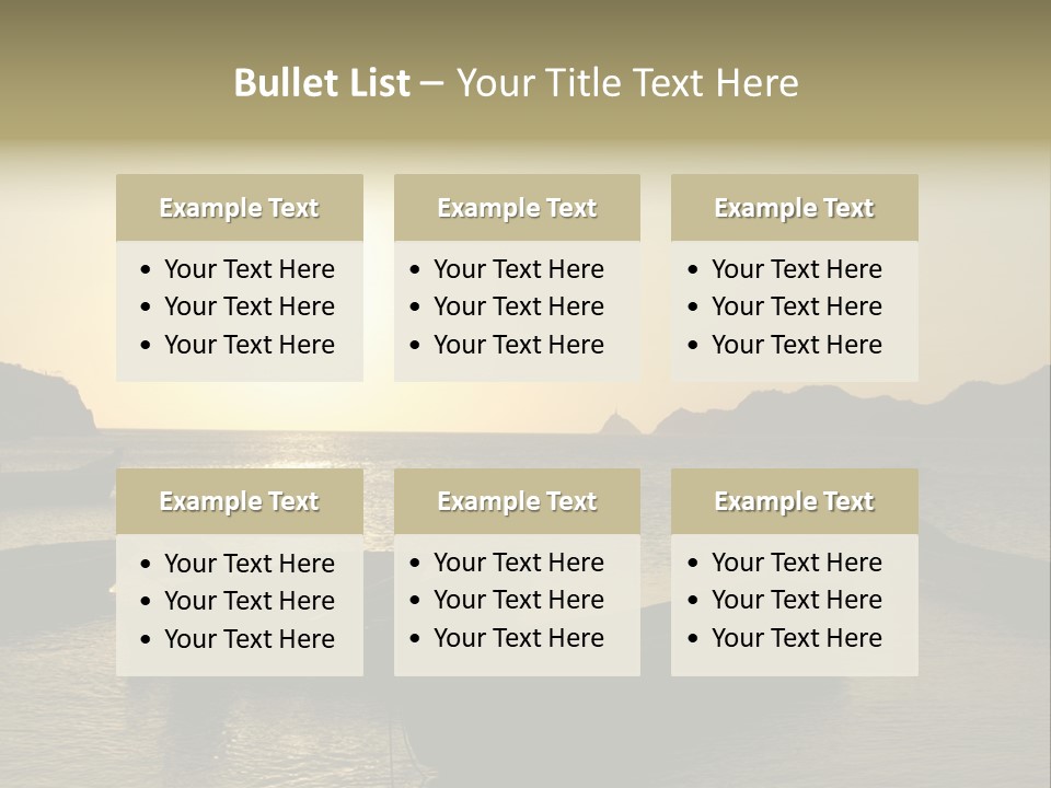 Caribbean Sea. Taganga Bay. Colombia. *** Local Caption *** Caribbean Sea. Taganga Bay. Colombia. PowerPoint Template