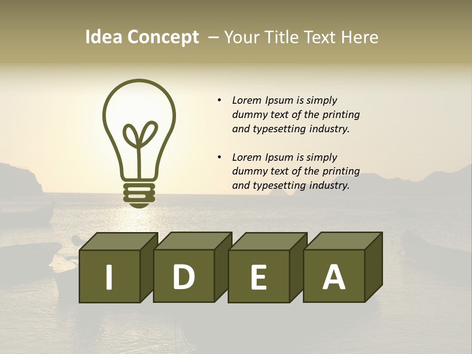 Caribbean Sea. Taganga Bay. Colombia. *** Local Caption *** Caribbean Sea. Taganga Bay. Colombia. PowerPoint Template