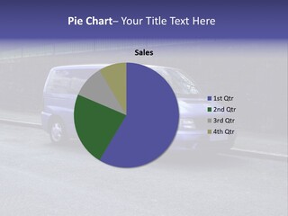 Lilac Up Market Minivan PowerPoint Template