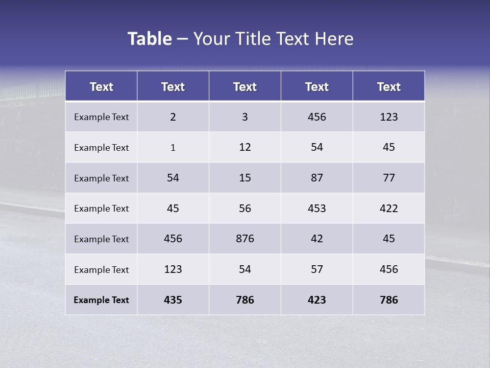 Lilac Up Market Minivan PowerPoint Template