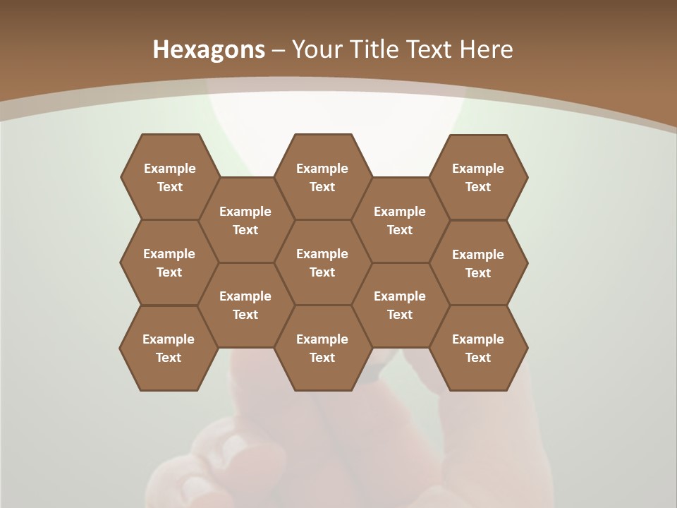 Glowing Lightbulb In Hand PowerPoint Template