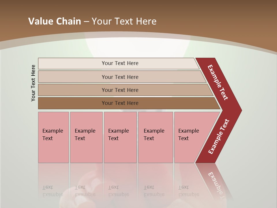 Glowing Lightbulb In Hand PowerPoint Template