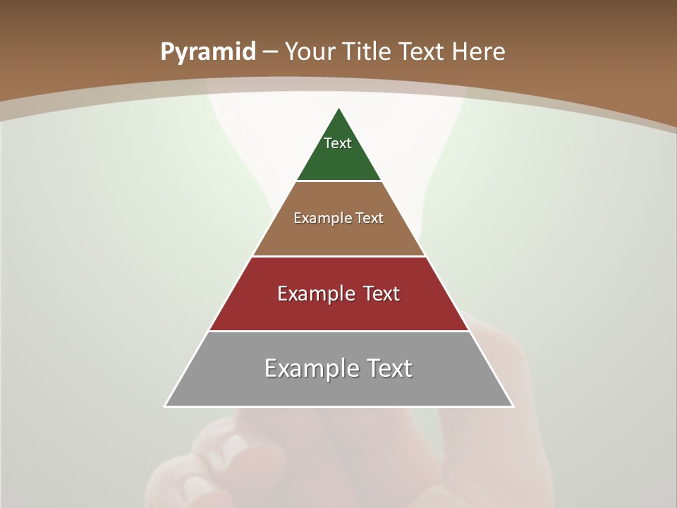 Glowing Lightbulb In Hand PowerPoint Template