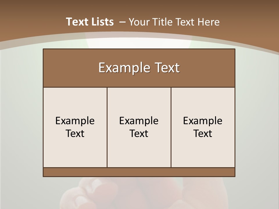 Glowing Lightbulb In Hand PowerPoint Template