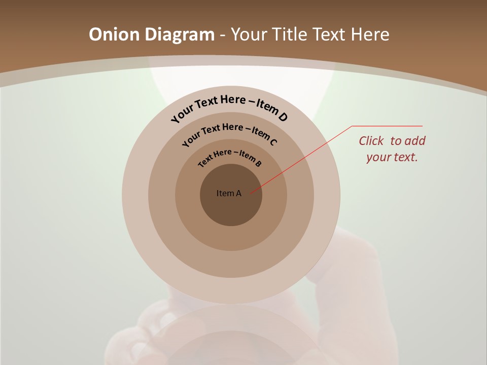 Glowing Lightbulb In Hand PowerPoint Template