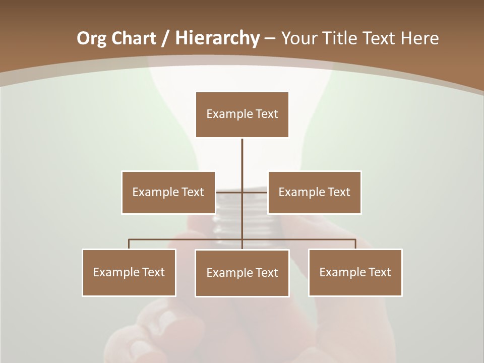 Glowing Lightbulb In Hand PowerPoint Template