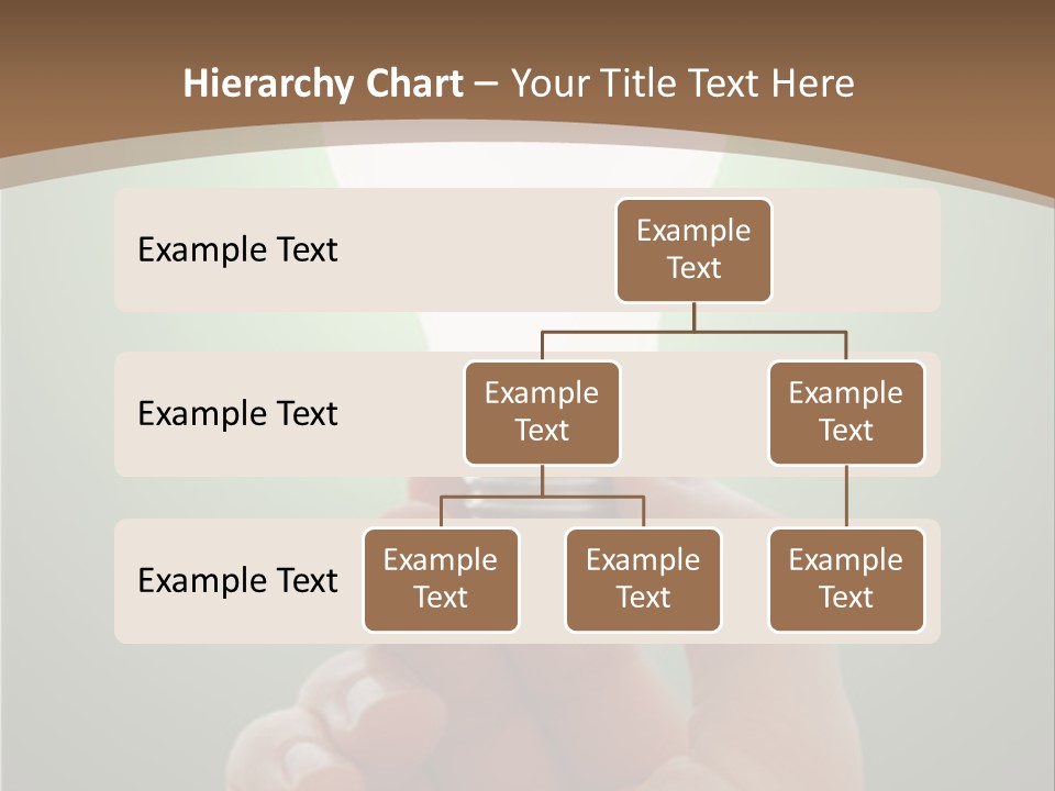 Glowing Lightbulb In Hand PowerPoint Template