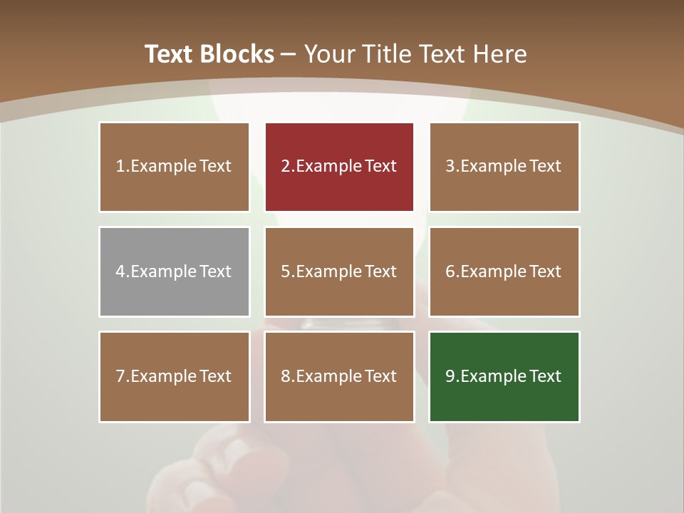 Glowing Lightbulb In Hand PowerPoint Template