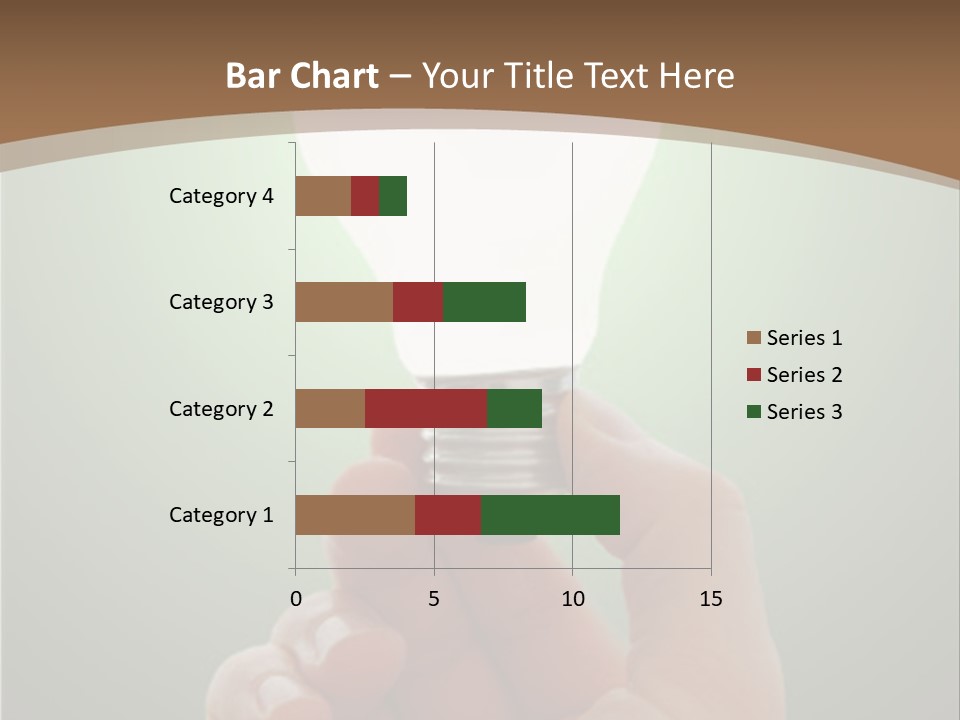 Glowing Lightbulb In Hand PowerPoint Template