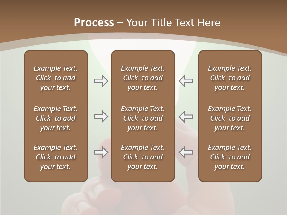 Glowing Lightbulb In Hand PowerPoint Template