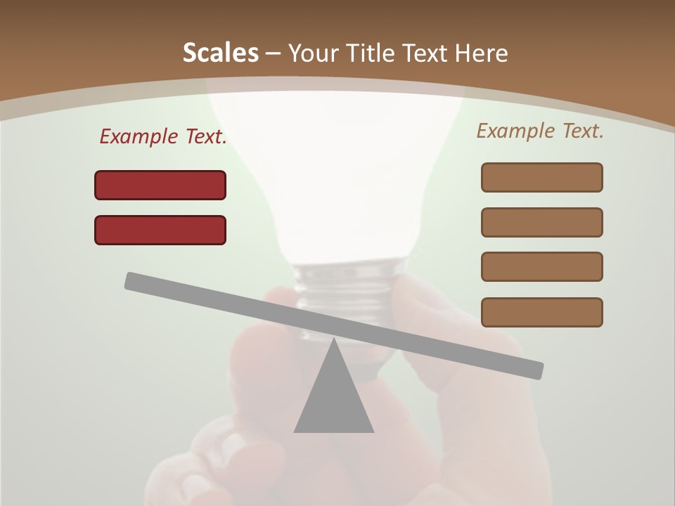 Glowing Lightbulb In Hand PowerPoint Template
