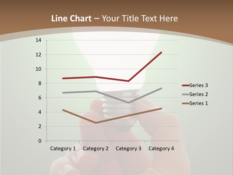 Glowing Lightbulb In Hand PowerPoint Template