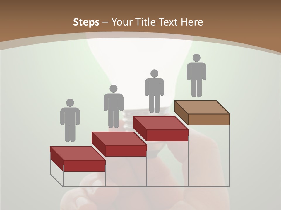 Glowing Lightbulb In Hand PowerPoint Template