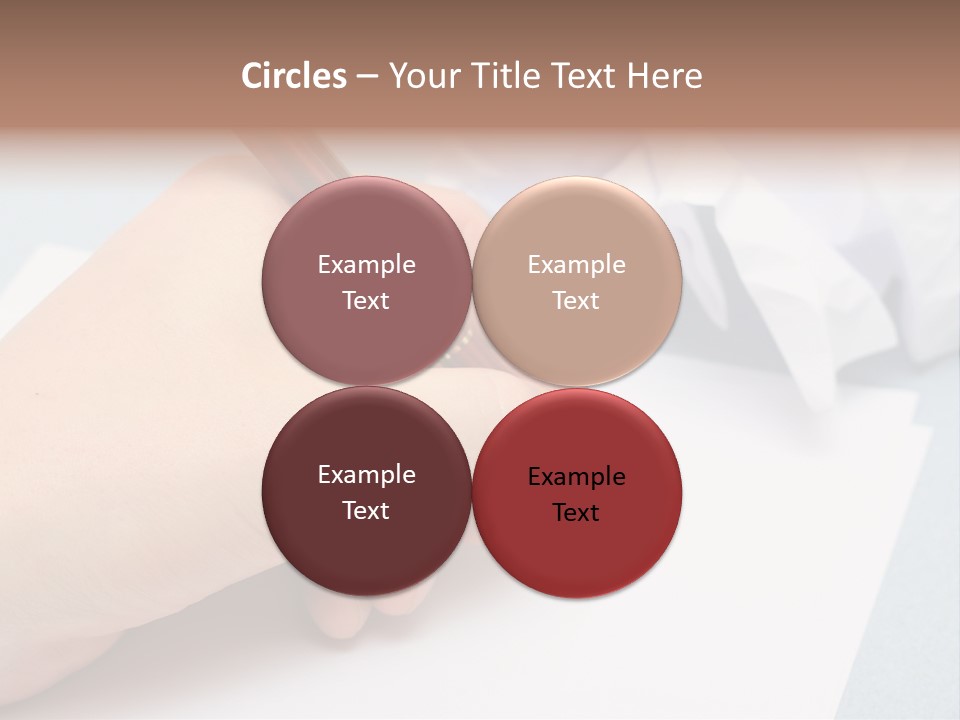 Writting On Empty Sheet Of Paper PowerPoint Template