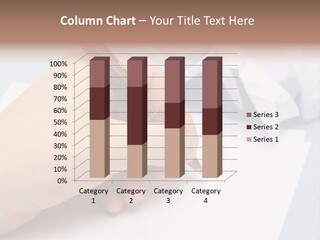 Writting On Empty Sheet Of Paper PowerPoint Template